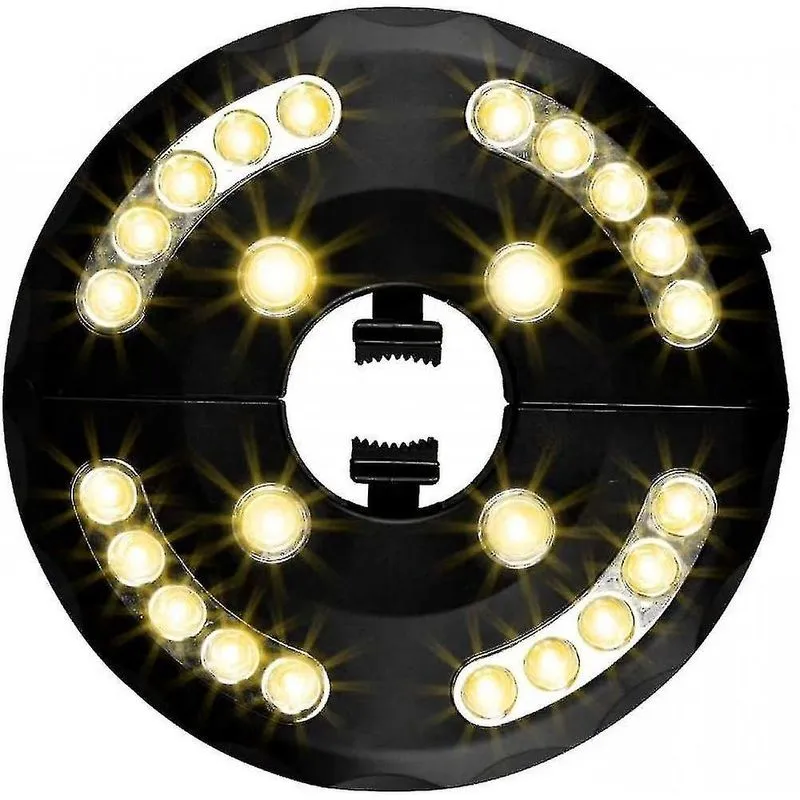 Luzes de acampamento lanternas lâmpada para guarda-sol de jardim luz guarda-chuva de pátio 24 leds 3 iluminação modelo guarda-sol luz quente