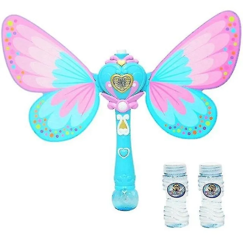 Brinquedos de sopro de bolhas borboleta infantil máquina automática de bolhas aniversário brinquedo de festa de casamento ao ar livre