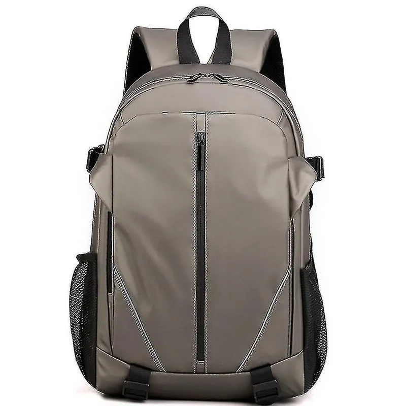 Mochilas mochila masculina de nylon business casual mochila de computador de grande capacidade cáqui