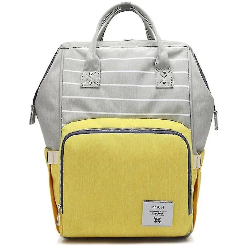 Mochilas bolsa múmia ombro duplo multifuncional mochila mãe e bebê de grande capacidade cor-1