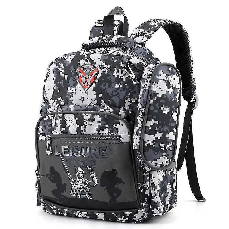 Mochilas mochila camuflada mochila escolar durável mochila tática de camuflagem para meninos preto