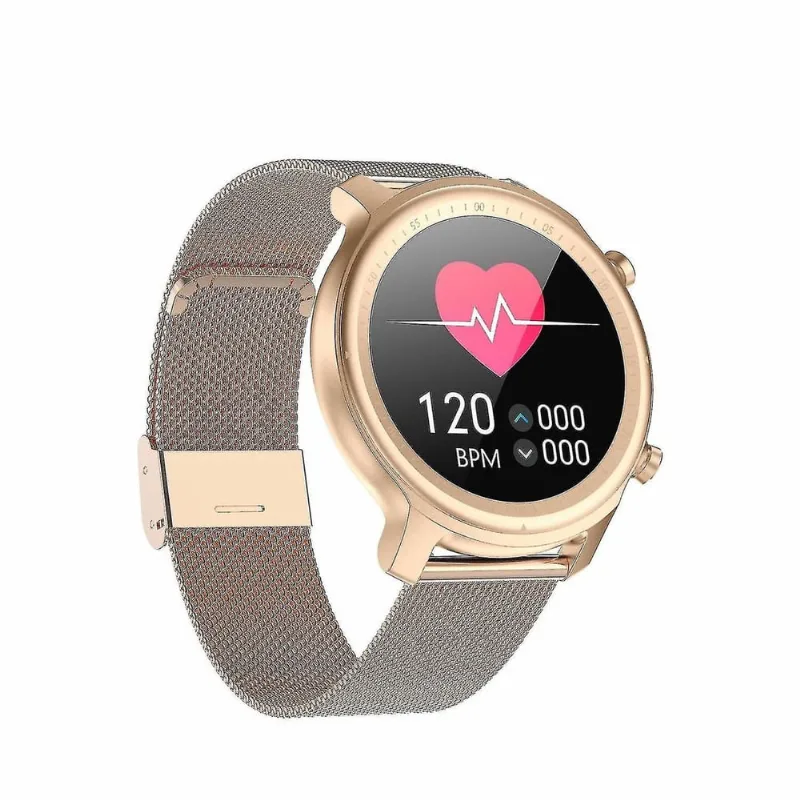 Monitores de atividade relógio inteligente tela sensível ao toque à prova d'água ip68 de 1,28 polegadas com rastreador de fitness de chamada bluetooth