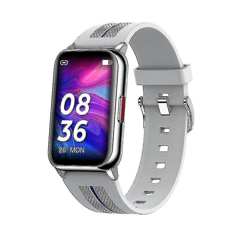 Monitores de atividade controle de toque inteligente pulseira à prova d'água relógio inteligente multi detecção freqüência cardíaca suporte para sono cinza