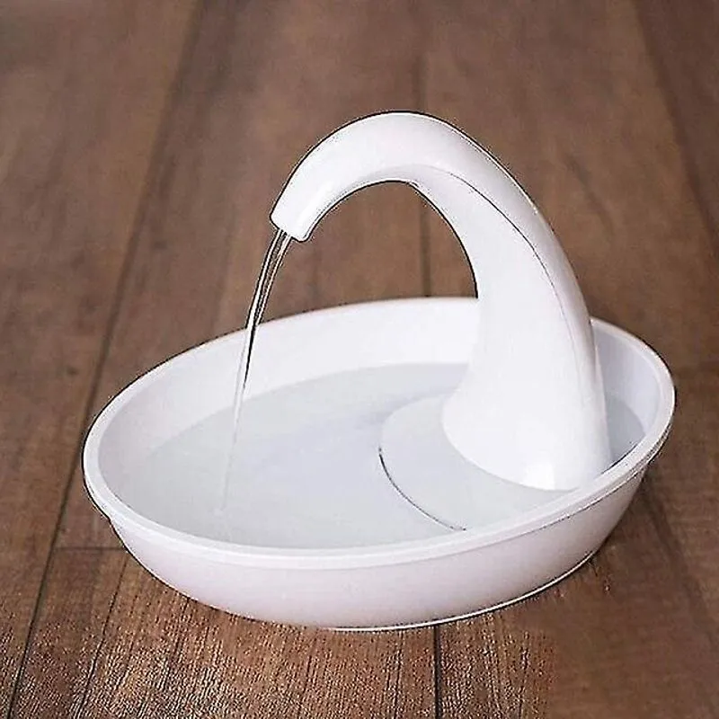 Bebedouros 2.34l dispensador automático de água para gatos de estimação em forma de cisne fluxo ajustável silencioso gato cachorro água potável