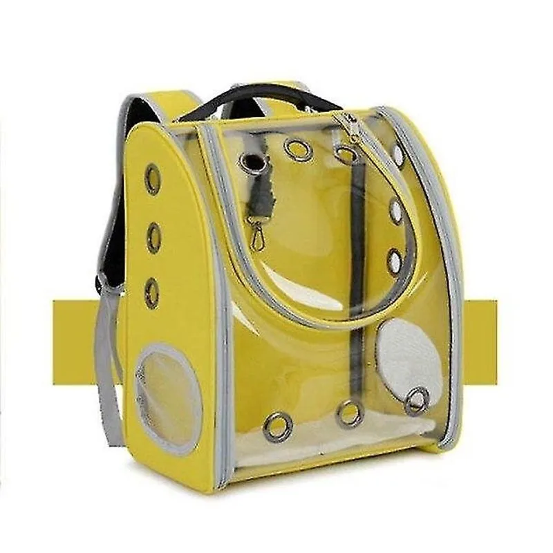 Camas de gato dobrável respirável bolsa de nylon + pvc cápsula de astronauta mochila de viagem de gato material para animais de estimação transportadores de cães