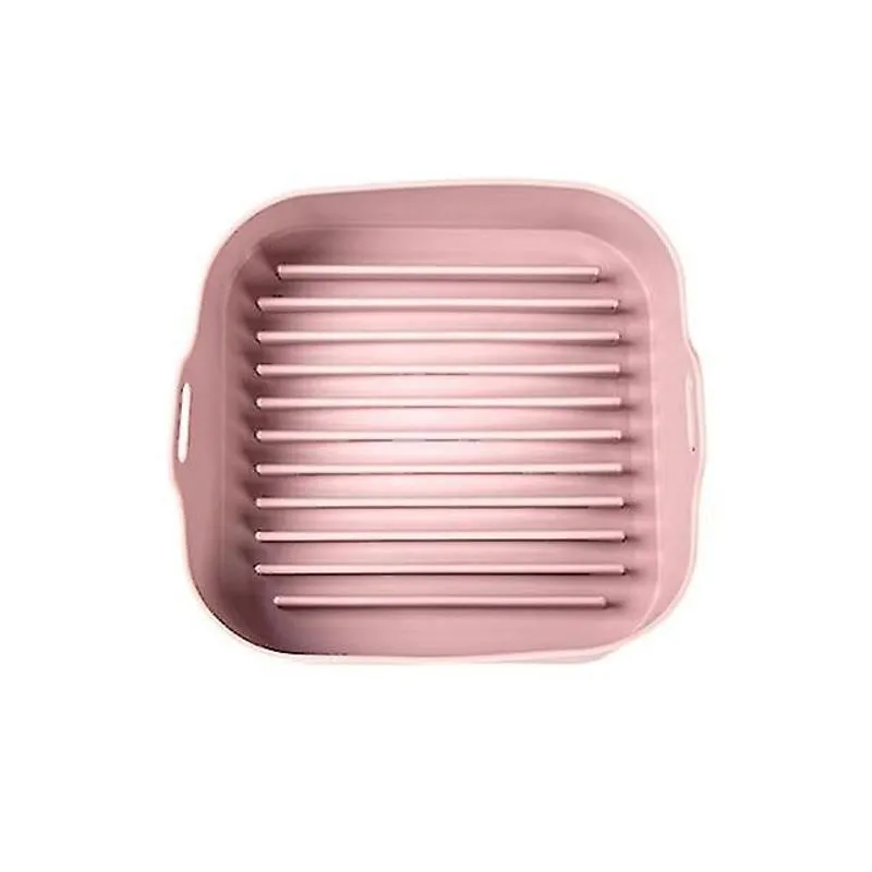 Caçarola multifuncional airfryer pote fritadeiras de ar panelas forros de vapor ferramentas de forno ferramentas de cozimento rosa