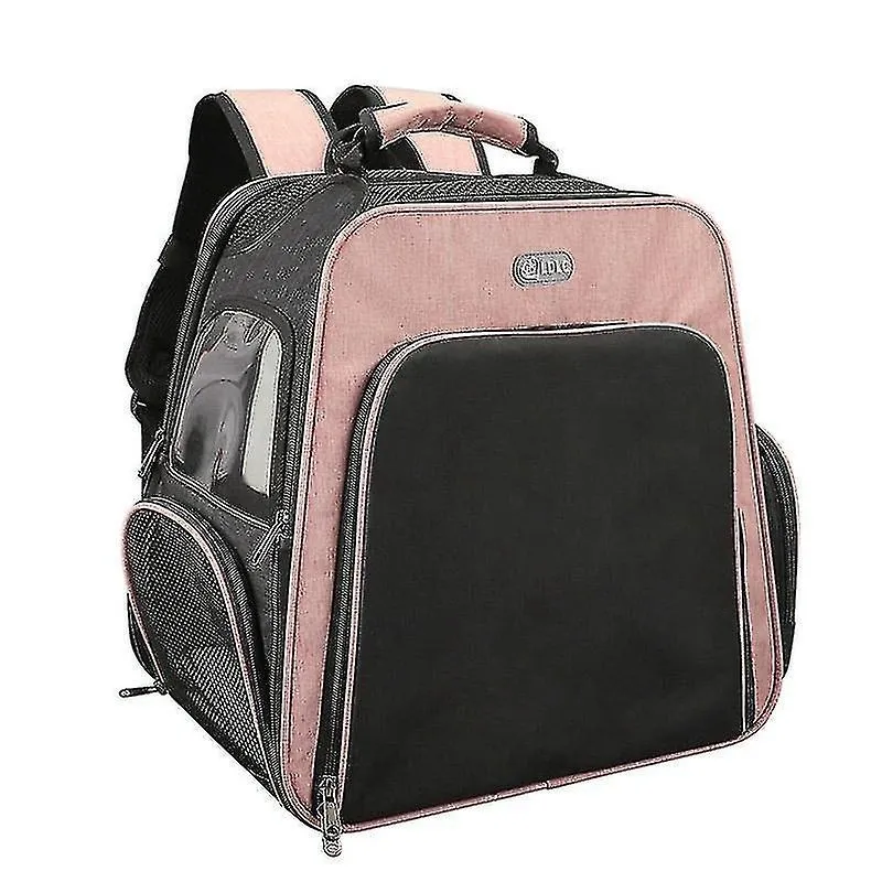 Gaiola de pássaros banhos de pássaros ldlc ultraleve mochila para animais de estimação armazenamento portátil dobrável expansão externa bolsa transportadora para animais de estimação rosa claro