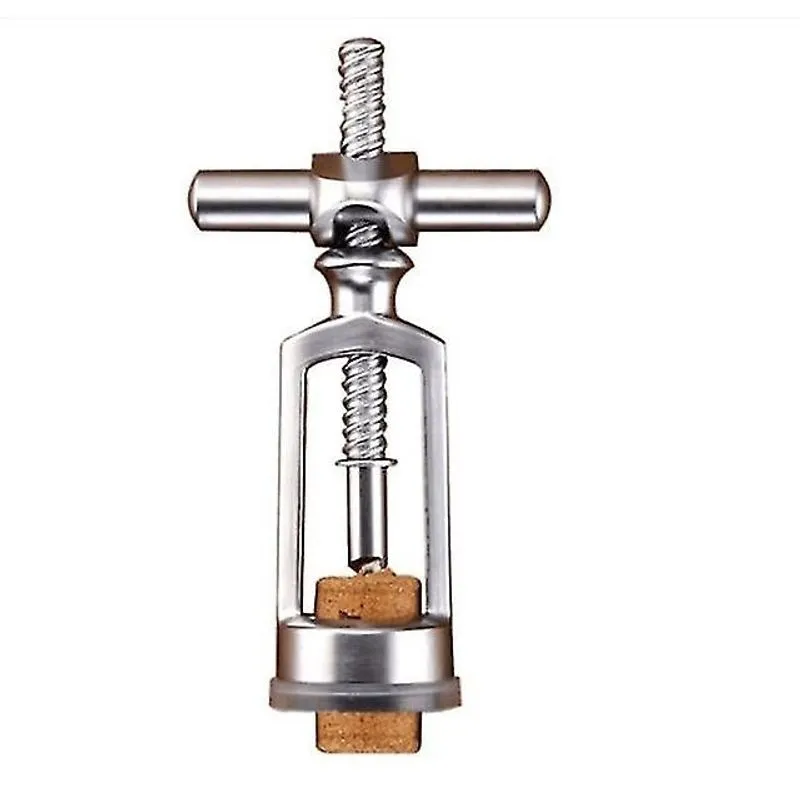 Abridores de garrafas abridor de vinho aberto de cortiça removedor de vinho manual abridor de champanhe abridor de vinho prata