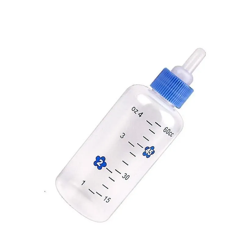 Móveis para gatos kit de mamadeira para animais de estimação para filhote de cachorro pequeno animal de estimação ferramenta de alimentação azul