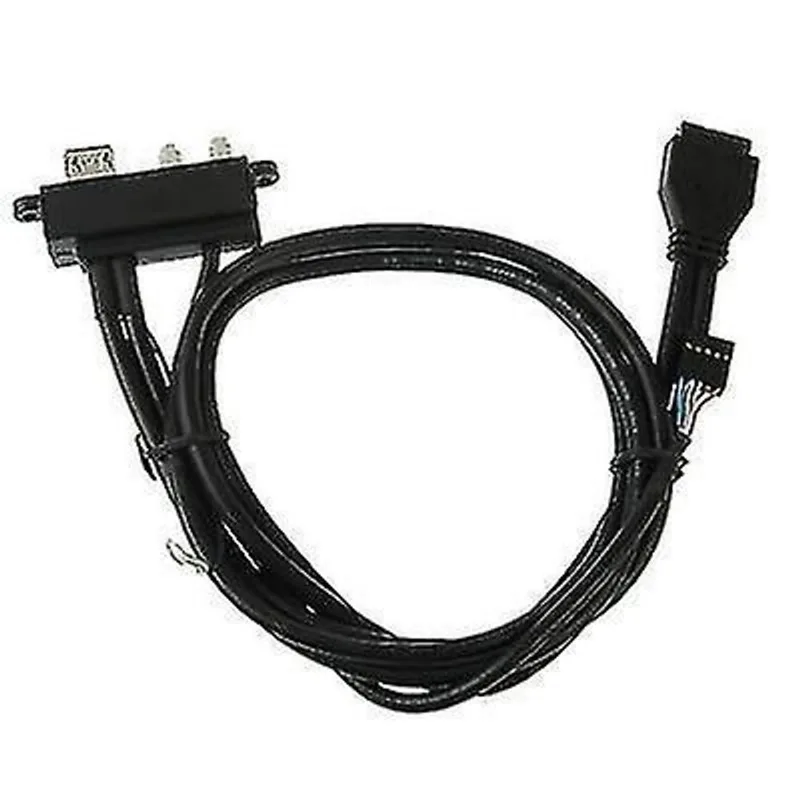 Conjuntos de acessórios de computador usb 3.0 20 pinos para 2x usb 3.0 af + microfone + fone de ouvido comprimento do cabo: 70cm