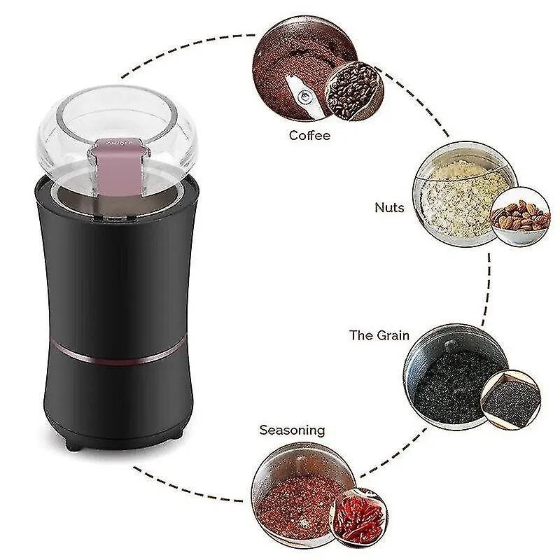 Moedor elétrico de café mini 400W para sementes de pimenta, nozes e linhaça