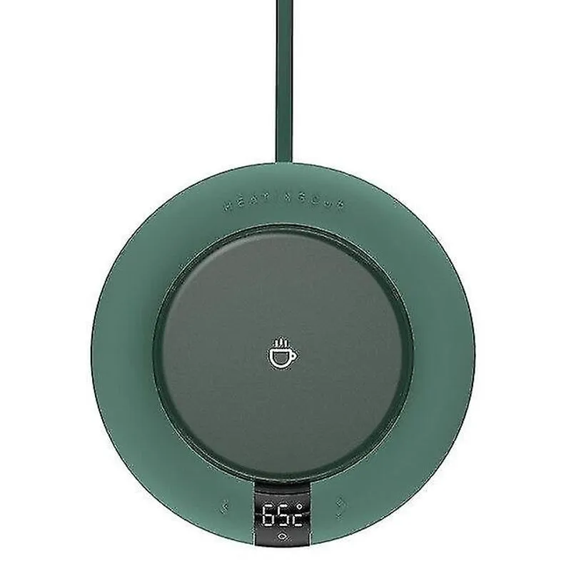 Coasters urallife aquecedor de café aquecedor de copo aquecedor inteligente Caneca de 3 engrenagens montanha-russa de aquecimento para mesa de escritório verde