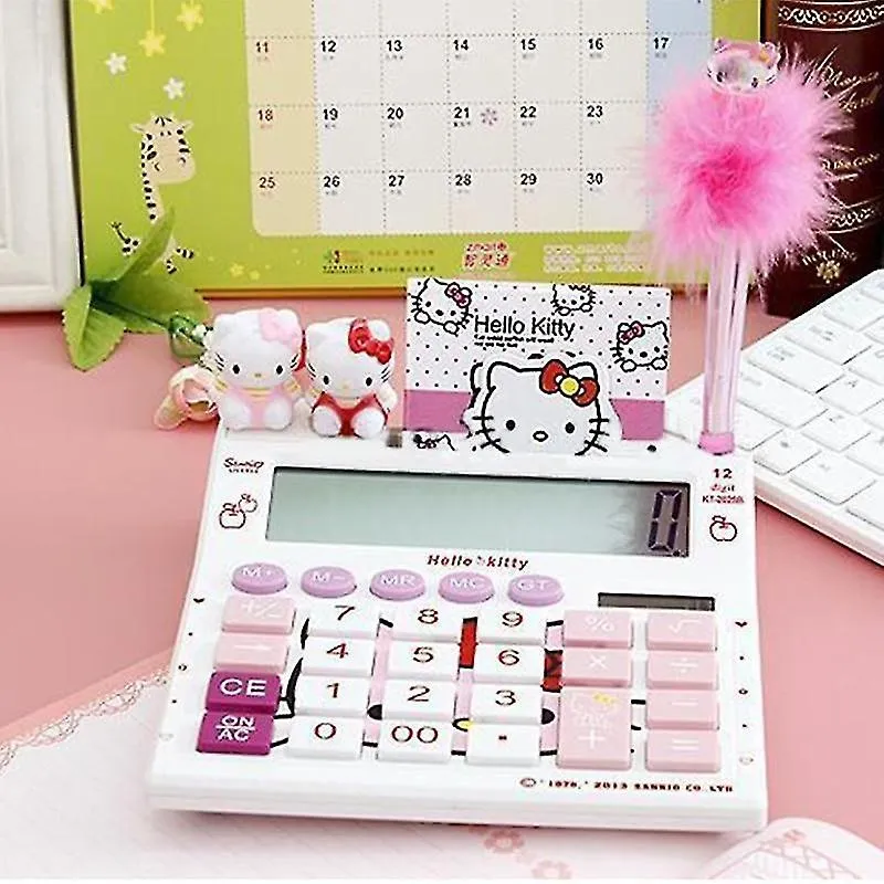 Calculadoras Calculadora de 12 dígitos calculadora solar clara com caneta e caderno calculadoras calculadas