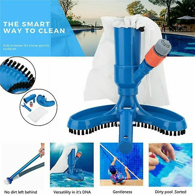 Escova De Limpeza Para Banheira E Piscina Com Aspirador Incorporado - Fácil Limpeza