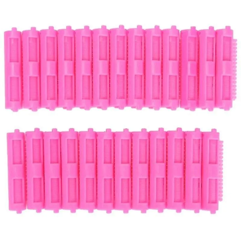 Grampos de modelador de cabelo pinos 25 pçs/caixa cabelo fofo varas permanentes frias barras de estilo rolos de cabelo morgan perm curling curling rosa