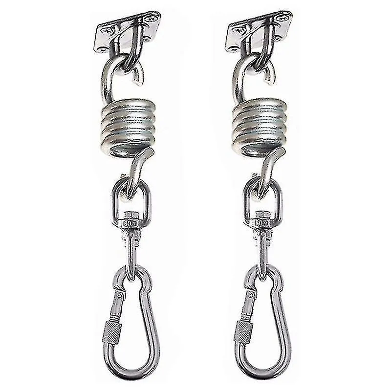 Redes 2pcs ganchos giratórios para cadeiras de balanço de rede kit de acessórios de assento suspenso de aço inoxidável para