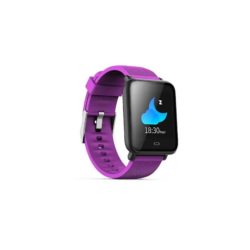 Racks de computador montam relógio inteligente/rastreador de fitness à prova d'água slim esportes pulseira atividade roxo