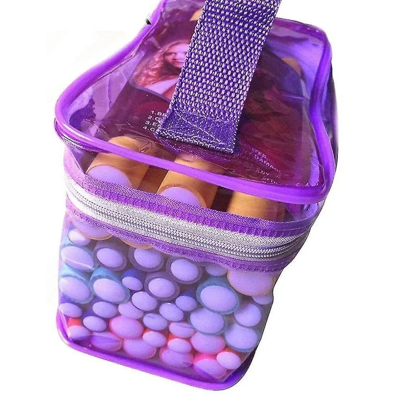 Grampos de modelador de cabelo pinos 42 pçs diy varas de modelador de cabelo cilindro de rolo flexível varas de ondulação de espuma feminino menina portátil calor