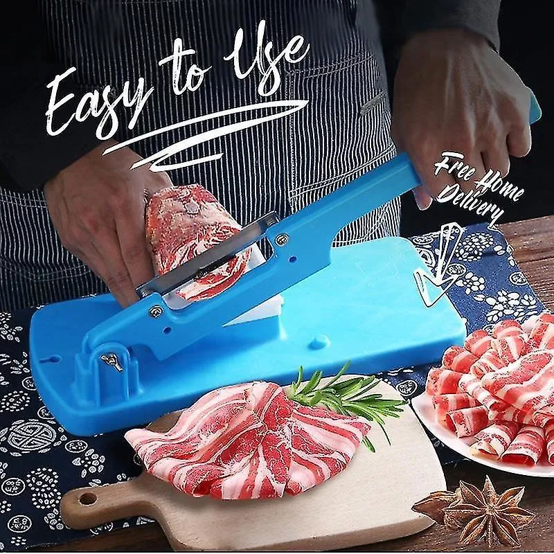 Descascadores de alimentos corers cortador de carne manual doméstico máquina de corte de lâmpada congelada carne erva carne de carneiro rolos cortador de carne