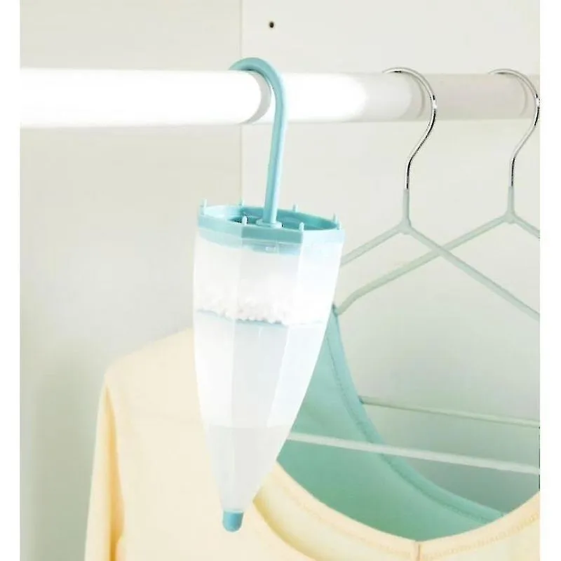 Desumidificadores guarda-chuva pendurado guarda-roupa agente à prova de umidade caixa de absorção de umidade interior azul