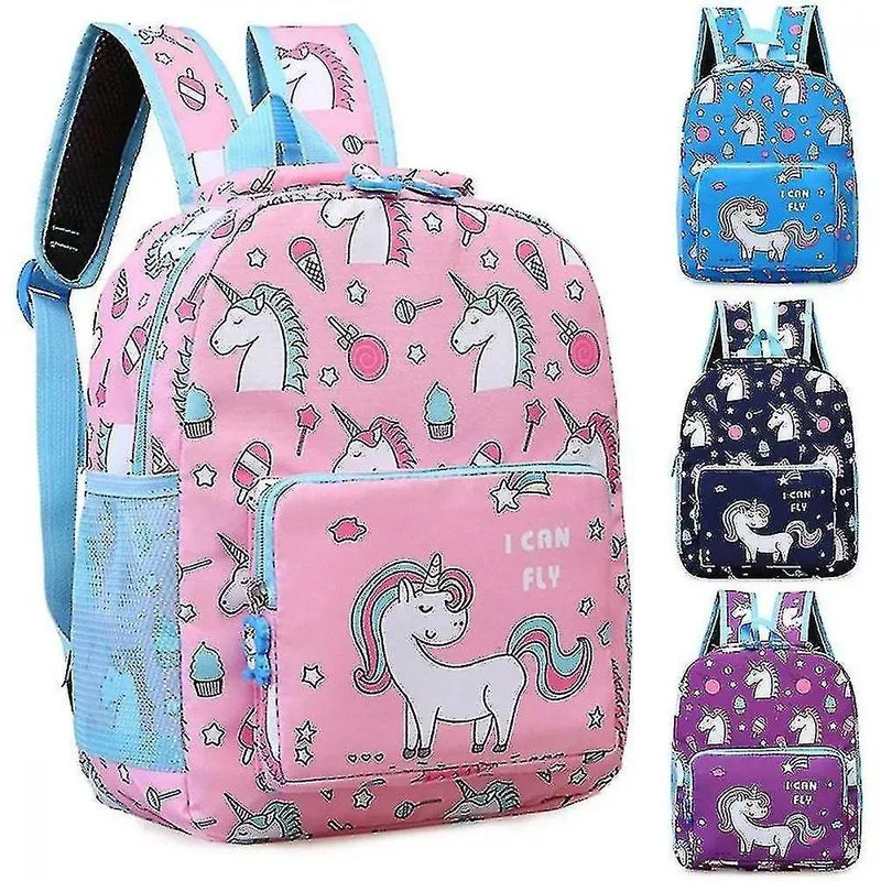 Mochilas rosa meninas unicórnio mochila creche bolsa de ombro mochila de viagem