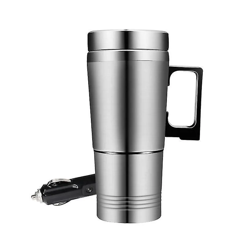 Chaleiras elétricas com base em carro, aquecimento, copo de aço inoxidável, chaleira térmica, café, chá, leite, panela aquecida, caneca, motor