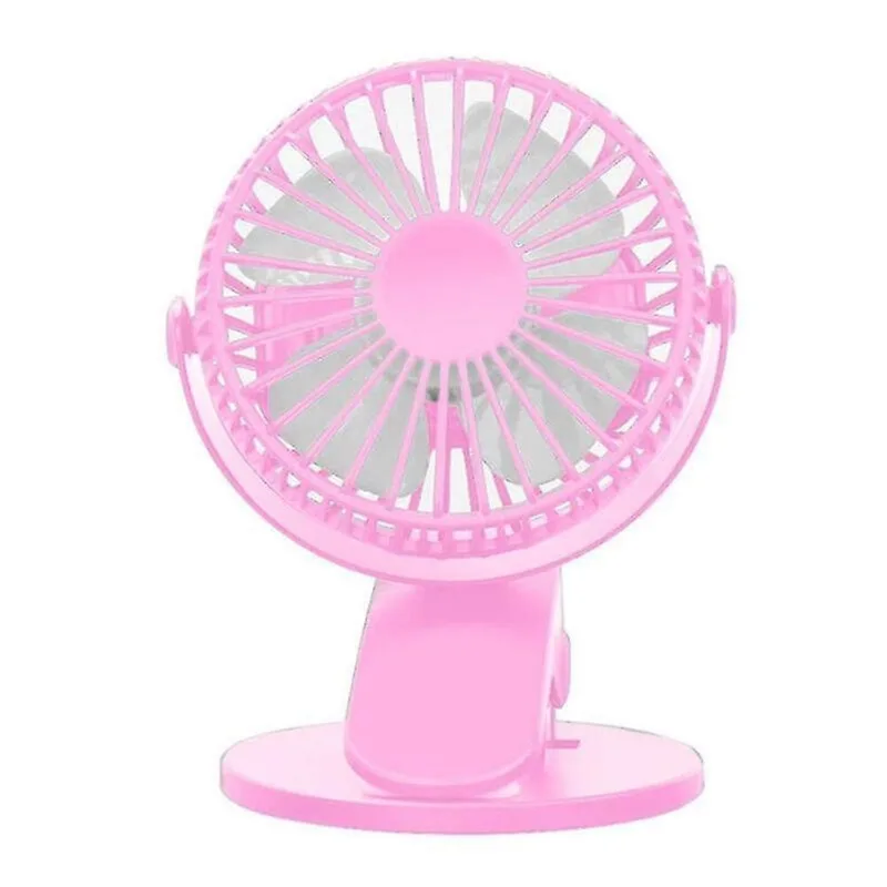 Ventiladores de pedestal de mesa rosa usb recarregável clip ventilador de mesa mini ventilador de grampo de refrigerador de ar rotativo portátil 360