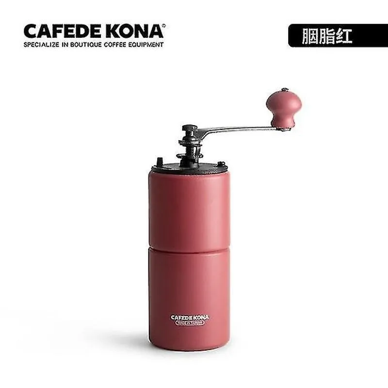 Moedores de café moedor de café manual com configuração ajustável vermelho