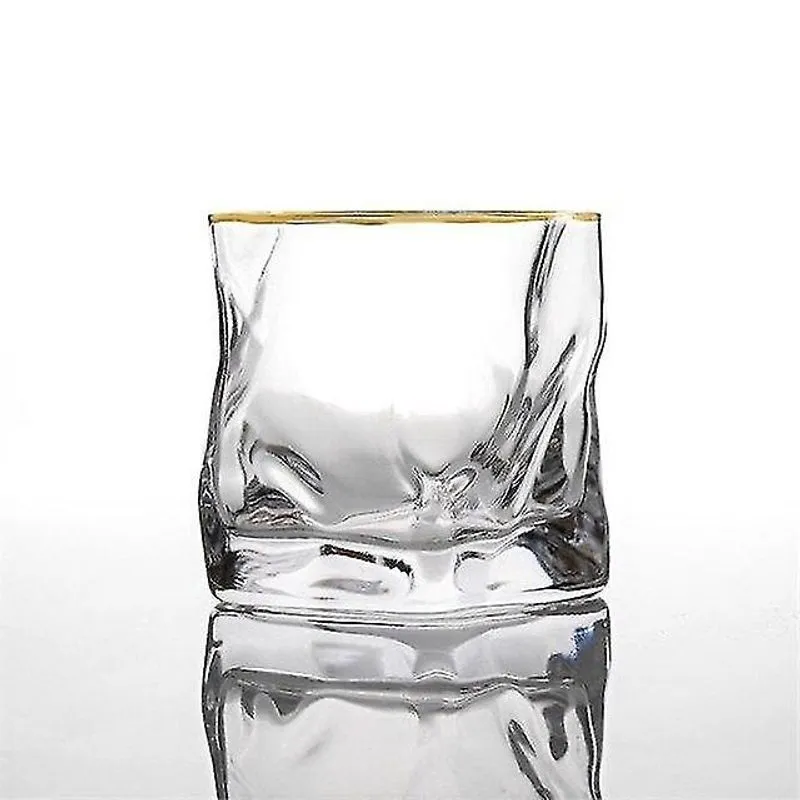 Copos de cerveja 250ml copo de cerveja de vidro japonês sem chumbo copo de vinho de uísque torcido irregular copo de vinho de cristal de verão