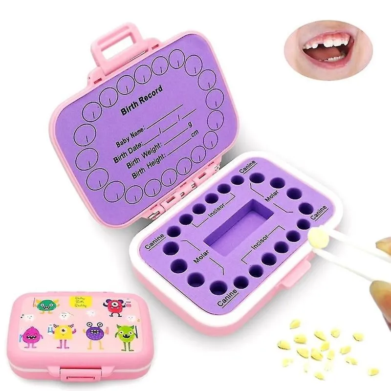 Sacos de caixas de pão caixa de lembrança de dentes de bebê caixas de fadas de dentes pp organizador de suporte de armazenamento de dente infantil crianças fofas