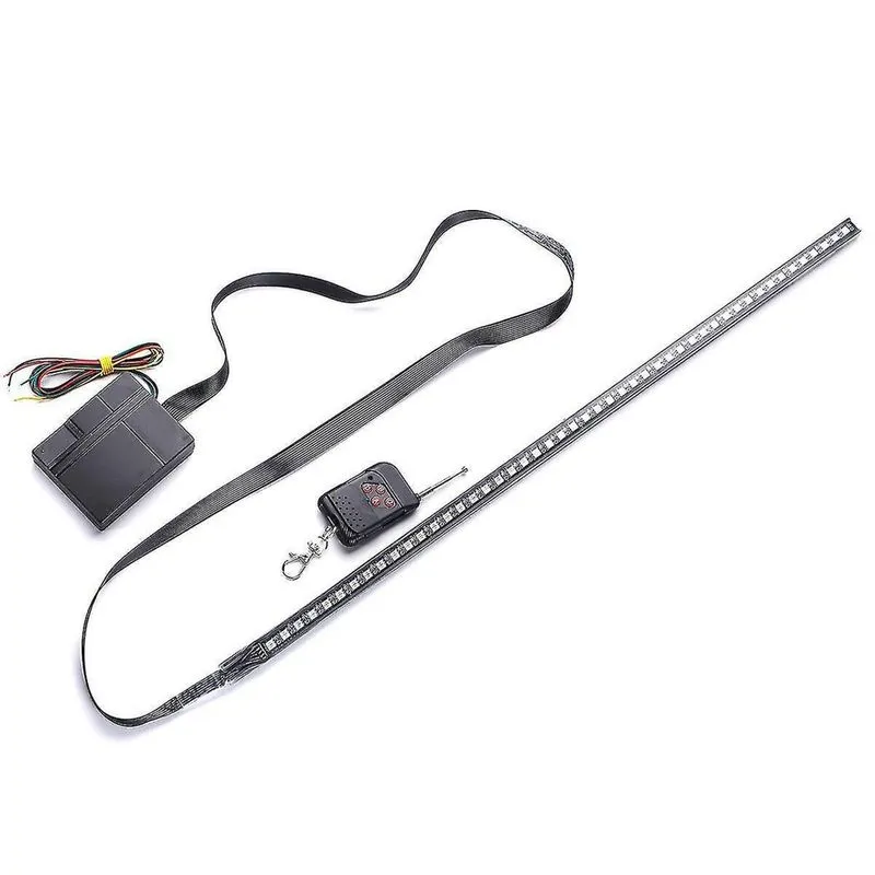 Luminárias de teto 56cm rgb led light strip carro sob o capô scanner knight rider lâmpada estroboscópica com controle remoto