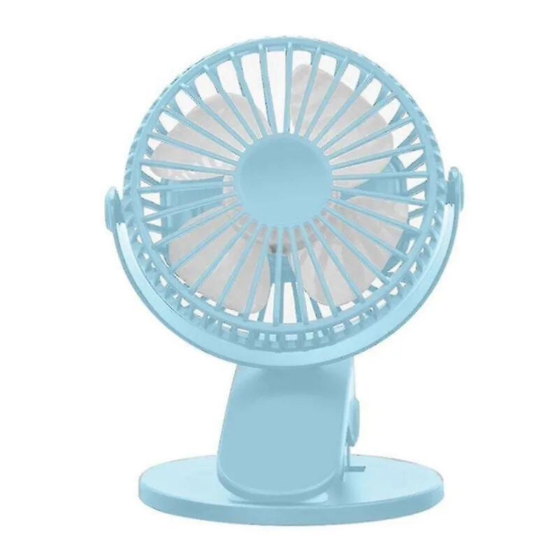 Ventiladores de pedestal de mesa azul usb clipe recarregável ventilador de mesa mini ventilador de braçadeira portátil refrigerador de ar doméstico