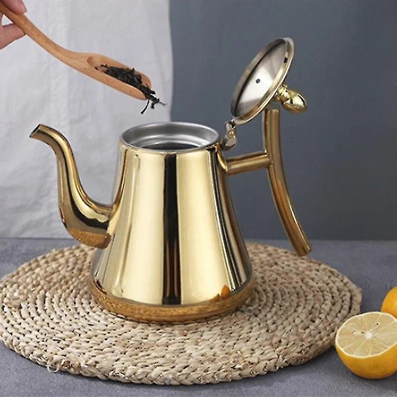 Chaleira Elétrica De Aço Inoxidável, Filtro Removível De 1500ml, Fogão De Indução