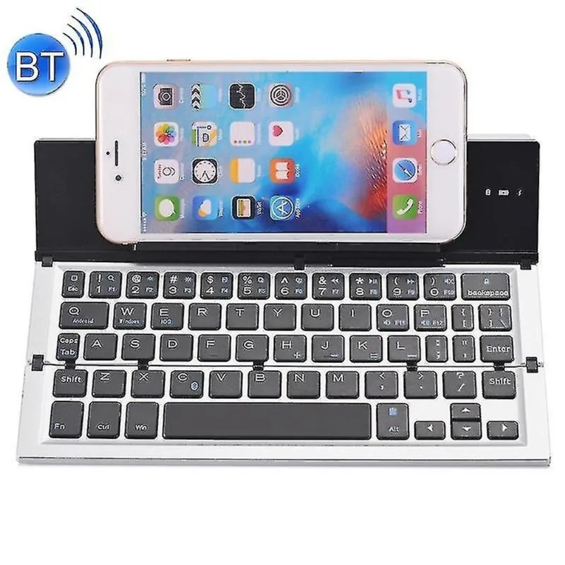 Conjuntos de acessórios de computador gk608 ultra-fino dobrável bluetooth v3.0 teclado suporte embutido suporte android ios windows
