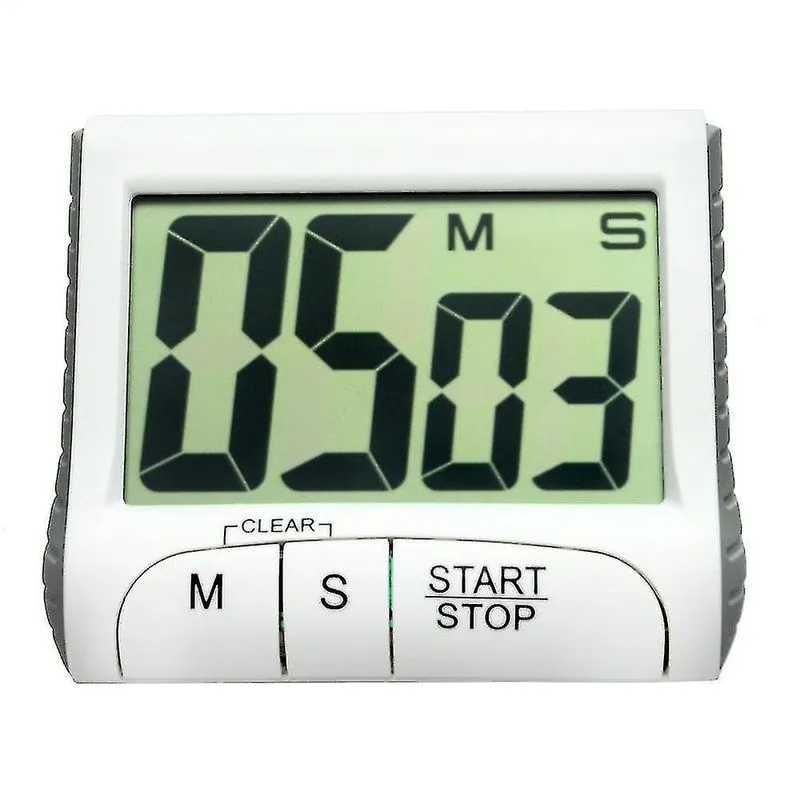 Conjuntos de panelas relógio de contagem regressiva digital portátil grande tela lcd alarme para cozinheiro de cozinha