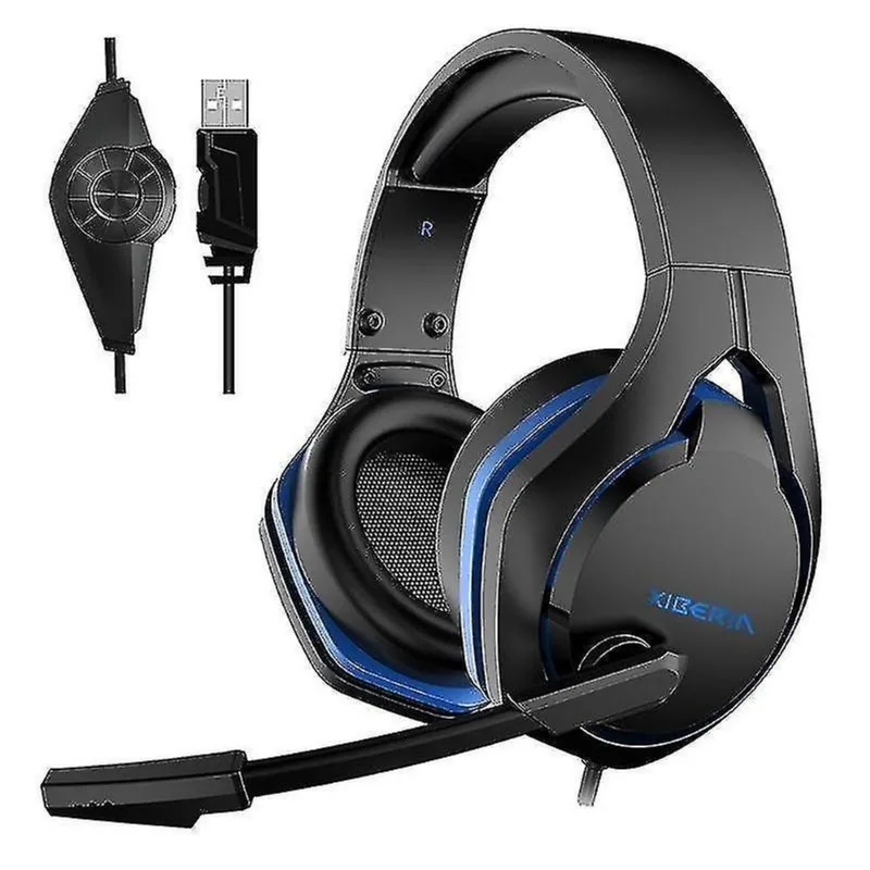 Conjuntos de acessórios de computador xiberia v22 com fio usb fone de ouvido para jogos móveis com microfone comprimento do cabo: 2,2 m