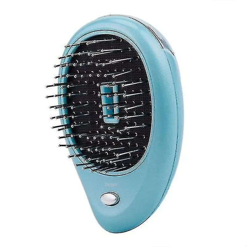 Alisadores de cabelo escova de alisamento de cabelo escova iônica elétrica portátil pente de íon negativo massagem antiestática mini