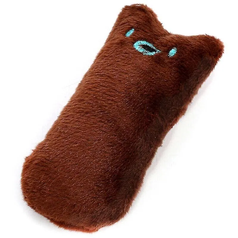Brinquedos para cães travesseiro de pelúcia marrom catnip pet cat chew brinquedo louco moagem brincar brinquedo dentes arranhar presentes