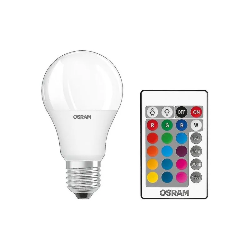 Luzes do ponto de inundação estrela + lâmpada rgbw/led clássica em forma de bulbo/dimmablekeit e cor controlada remotamente