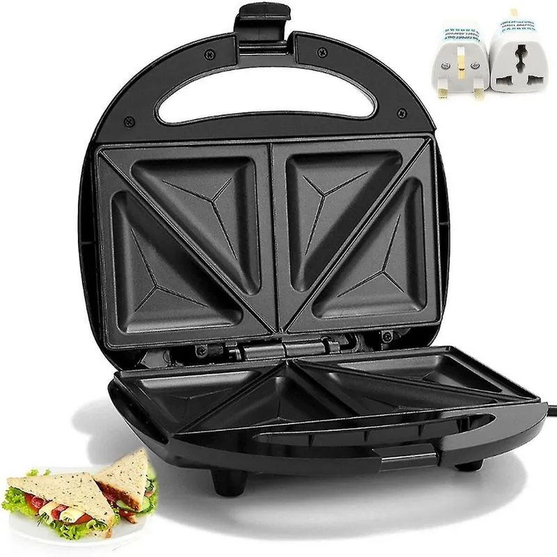 Raspadores de grelha antiaderente sanduíche elétrico toastie maker 2slice sanduíche torradeira máquina cozinha