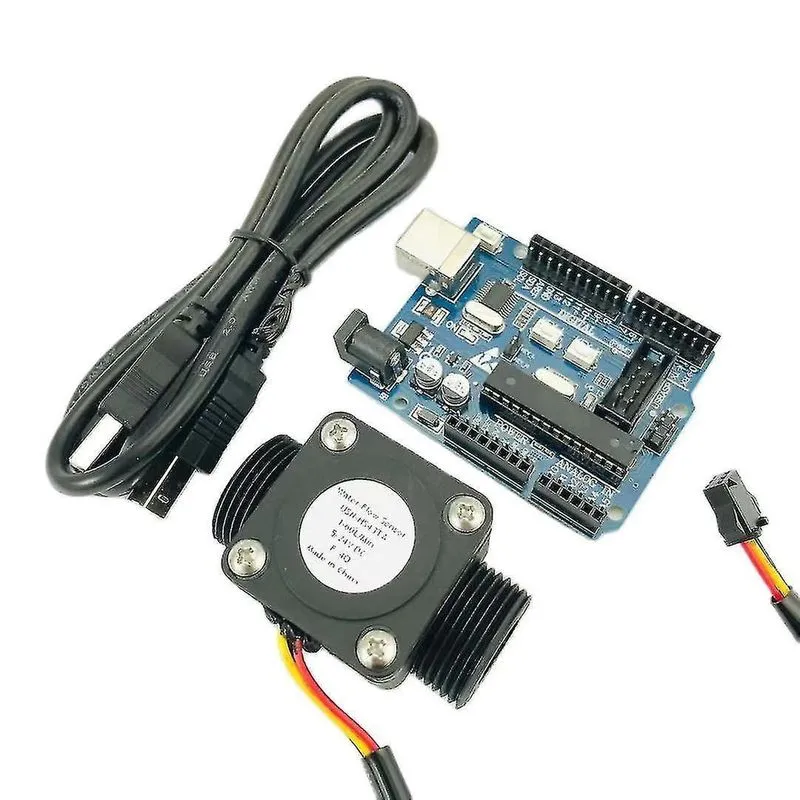 Medidor de Fluxo com Arduino e Sensor de Água USN-HS43TA G3/4 e Medição Totalizadora de Nylon