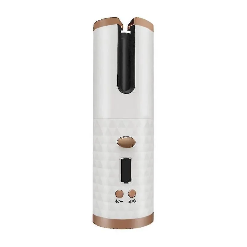 Modeladores de volume de coque de cabelo sem fio modelador de cabelo automático usb recarregável curling iron ondas display lcd encaracolado girando