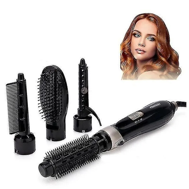 Alisadores de cabelo elétrico 4 em 1 chapinha secador de cabelo cerâmico cabeleireiro profissional com escova de cabelo pente