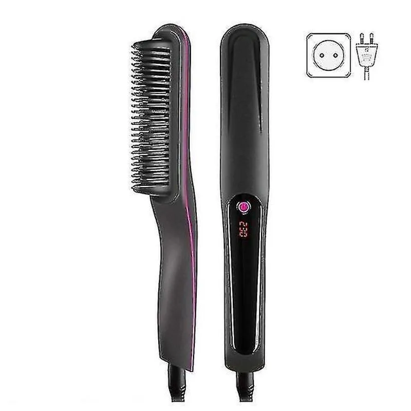 Alisadores de cabelo m2ee pente de barba elétrico 30s aquecem rapidamente ptc aquecimento alisador de barba de mão para homens 3