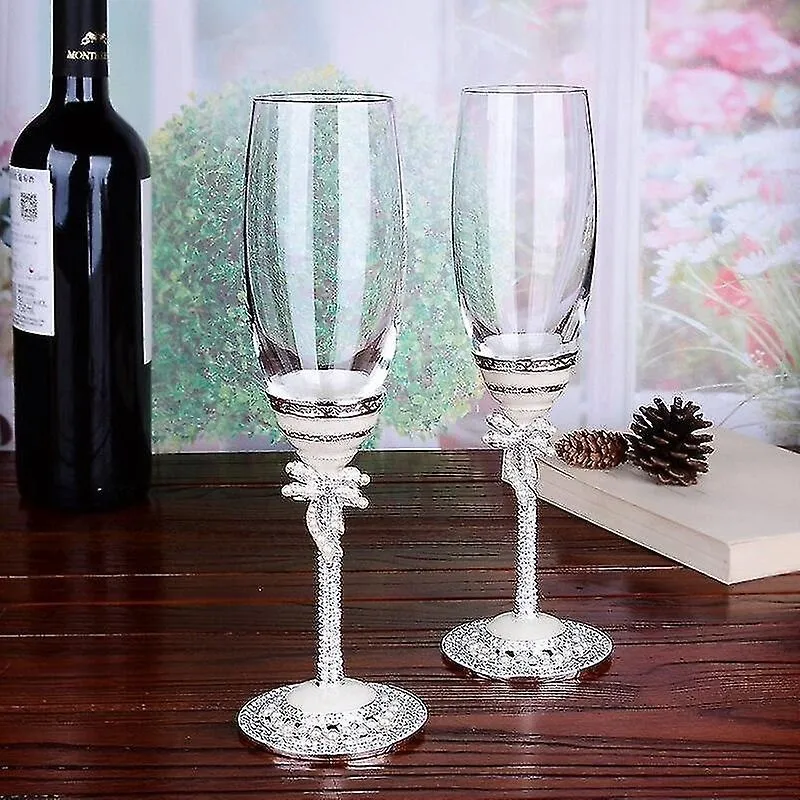 Taça de champanhe esmalte cor flautas copo de vinho de cristal criativo de alto grau sem chumbo