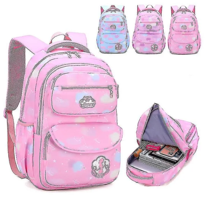 Mochilas escolares juvenis rosa: para meninas de 8-13 anos na 3-6ª série
