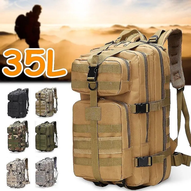 Mochilas 35l mochila impermeável masculina bolsa de ombro tática ao ar livre viajar acampamento caminhadas escalada bolsa