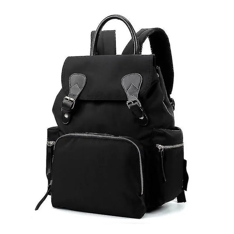 Mochilas mochila feminina multifuncional de grande capacidade preta