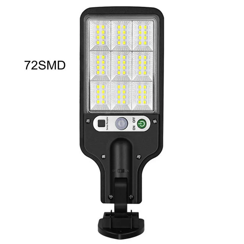 Luz de rua solar, Ip65 impermeável, crepúsculo para da-wn com sensor de movimento levou luz de inundação de segurança para estacionamento com 72 contas de lâmpada smd