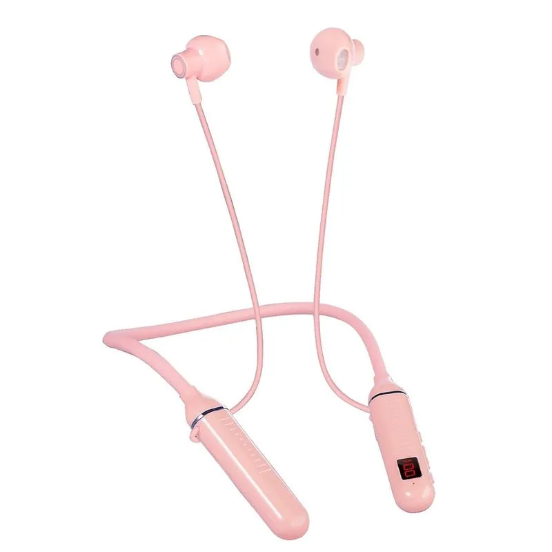 Fones de ouvido Bluetooth 5.0 Fones de ouvido sem fio Bluetooth 5.0 Fones de ouvido intra-auriculares esportivos com microfone Hifi Stereo Deep Bass Headsets magnético